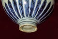 Old China Ming Dynasty Yongle Ceramic Antique Porcelain Blue-and-white Chicken Heart Bowl Chrysanthemum Petal Design Craftsmanship