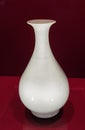 Old China Ming Dynasty Yongle Ceramic Antique Porcelain Flower Vases White Glazed Meiping Vase Yuhuchun Ancient Vaso Branco