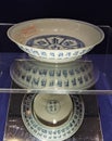 Old China Ming Dynasty Zhengtong Tianshun Ceramic Antique Porcelain Blue-and-white Plate Sanskrit Script Chenghua Prato Azul Craft