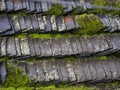 Old china roof tiles Royalty Free Stock Photo