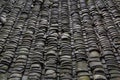 Old China roof tiles of ancient palace Royalty Free Stock Photo