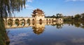 Old chinese bridge. Jianshui, Yunnan, China Royalty Free Stock Photo