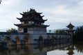 Old chinese bridge. The ancient Shuanglong Bridge Seventeen Span Bridge near Jianshui, Yunnan, Chi