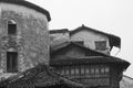 Old chinese buildings and roofs