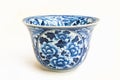 Old chinese flowers pattern style painting on the ceramic bowl