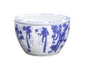 Old chinese flowers pattern style painting on the ceramic bowl, Royalty Free Stock Photo