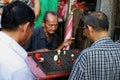 Old Chinese Men play Chess Royalty Free Stock Photo