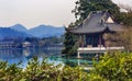 Old Chinese Pavilion West Lake Hangzhou Zhejiang China Royalty Free Stock Photo