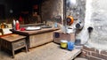 An old chinese peasant kitchen in Shaxi, Yunnan, China.