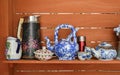 Old Chinese Porcelain teapot and teacup Royalty Free Stock Photo