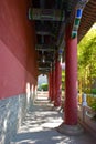 The old chinese style hall way