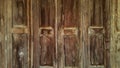 Old Chinese style wooden door. Royalty Free Stock Photo