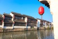 An old Chinese traditional town by the Grand canal,suzhou,China Royalty Free Stock Photo