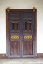 Old chinese wooden door Royalty Free Stock Photo