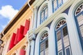 Old Chino Portuguese Architecture in Singapore Royalty Free Stock Photo