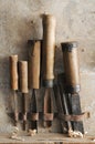 old chisels Royalty Free Stock Photo