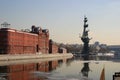 The Old Chocolate Factory and Peter the Great Statue, Moscow
