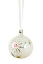 Old christmas ball isolated Royalty Free Stock Photo