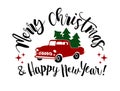 Old Christmas Truck Royalty Free Stock Photo