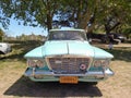 old 1962 Chrysler Plymouth Valiant V 200 sedan in a park. Autoclasica 2022 classic car show Royalty Free Stock Photo