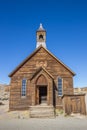 Old church in abandoned ghost town Bodie Royalty Free Stock Photo