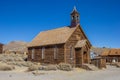 Old church in abandoned ghost town Bodie Royalty Free Stock Photo