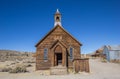 Old church in abandoned ghost town Bodie