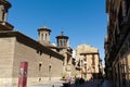 Saragossa. Medieval church versus blue sky.