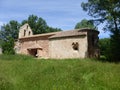 OLD CHURCH IN ALBENDIEGO, GUADALAJARA Royalty Free Stock Photo