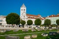Old church and ancient ruins in Zadar, Croatia. Royalty Free Stock Photo