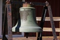 An old church bell in metal used at sea Royalty Free Stock Photo