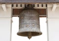 Old church bell on white in the temple of lamphun