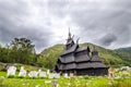 Old church in Borgund in Norway