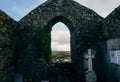 Old Church Building in Cemetery in Ireland