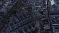 Old Church, Cathedral in Amsterdam wide Aerial Establisher