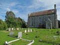 Old church with cemetery on the English Isle of Wight Royalty Free Stock Photo