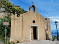Old church, chapel from 1 centry in Taormina town. Royalty Free Stock Photo