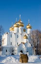 Old church of the city of Yaroslavl in winter Royalty Free Stock Photo
