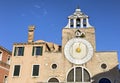 Old church clock in Venice Royalty Free Stock Photo