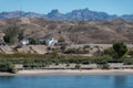 Old church at Davis Camp, Colorado River, Arizona Royalty Free Stock Photo