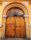 Old Church Door, Antigua Guatemala Royalty Free Stock Photo
