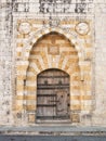Old church door near beirut lebanon Royalty Free Stock Photo