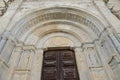 Old church entrance door Royalty Free Stock Photo