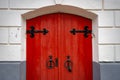 Old church entrance doors in Russia, Europe Royalty Free Stock Photo