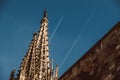 Old Church in the Gothic Quarter of Barcelona. It is aslo called as Barri Gotic Royalty Free Stock Photo