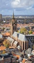 Old Church in the historic city of Delft, Holland Royalty Free Stock Photo