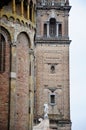 Old church in the historic streets of parma Royalty Free Stock Photo