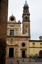 Old church in the historic streets of parma Royalty Free Stock Photo