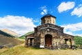 Old church of Holy Trinity in Shenako village. Tusheti region. Georgia