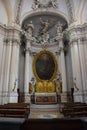 Interior of the Basilica di San Giovanni in Laterano - Basilica of Saint John Lateran - in the city of Rome, Italy Royalty Free Stock Photo